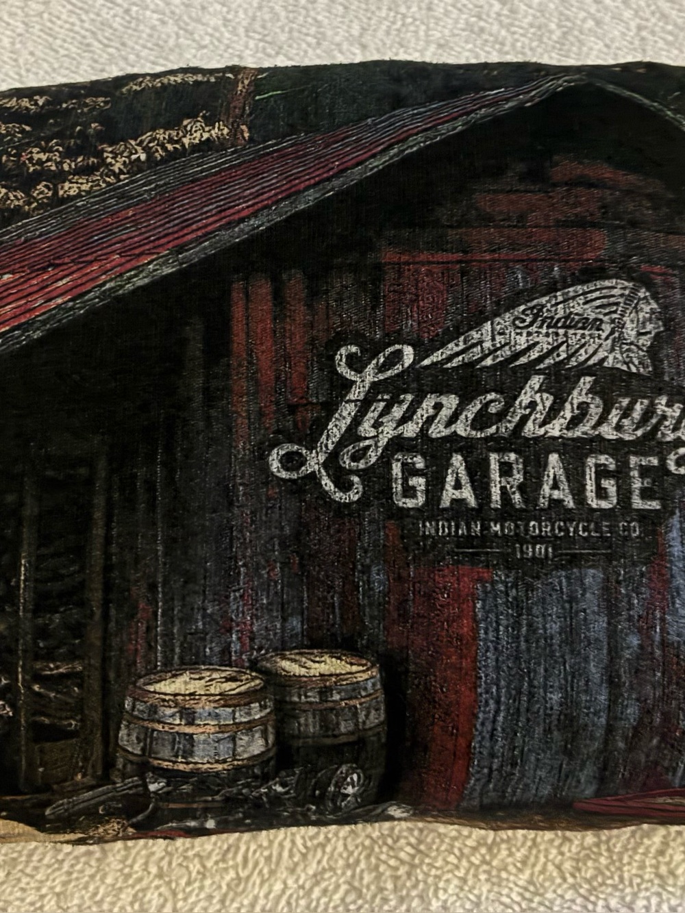 Lynchburg Garage women’s Black V-Neck Tee